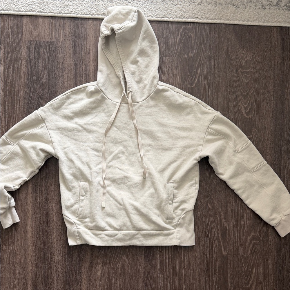Alo Cream Hooded Sweatshirt